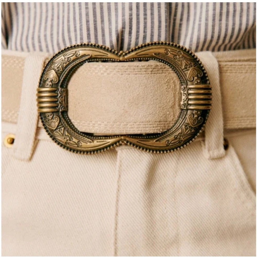 Sezane Gaia Belt in Mastic